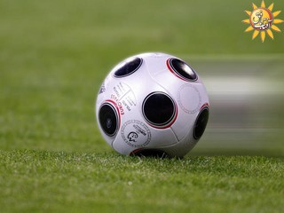 A soccer ball is seen on the pitch during the group B match between Poland and Croatia in Klagenfurt, Austria, Monday, June 16, 2008, at the Euro 2008 European Soccer Championships in Austria and Switzerland. (AP Photo/Jon Super)